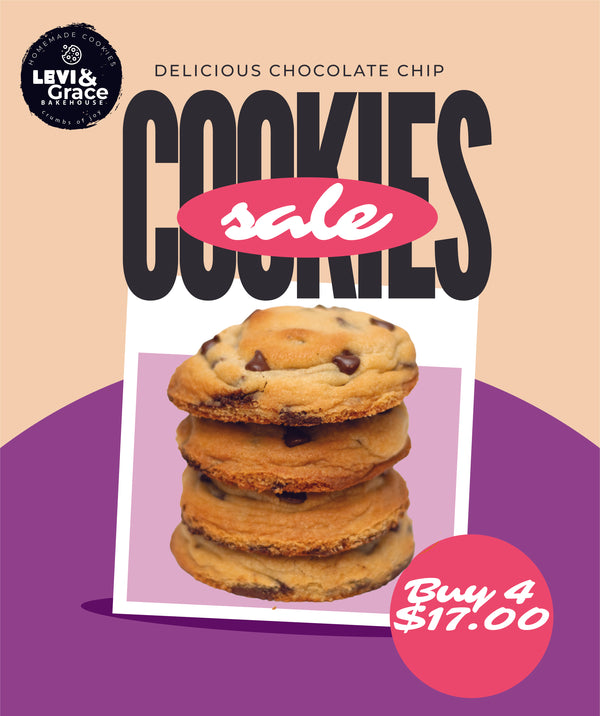 4 Chocolate Chip Cookies
